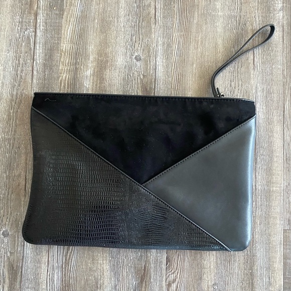 Zara Black Envelope Clutch - Picture 1 of 5